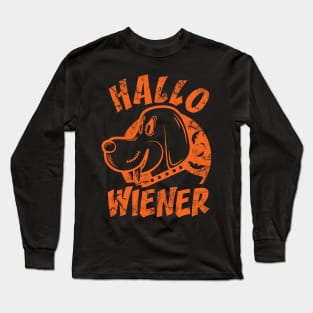 Hallo-wiener, Hallowiener, Halloween Long Sleeve T-Shirt